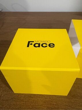Movado Face Yellow Presentation Box - Box Only